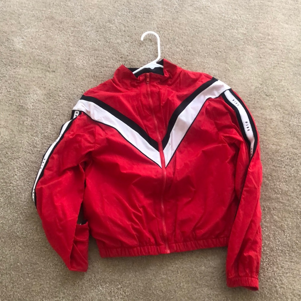 Red windbreaker PINK